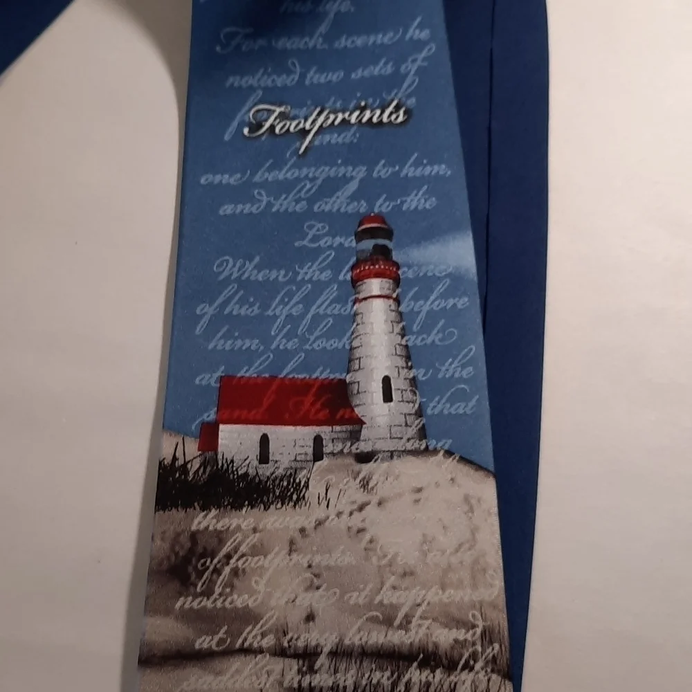 Footprints Christian Larsons Men's Neck Tie